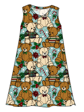 Load image into Gallery viewer, Holiday Teddies Ladies' Swing Dress