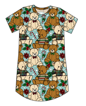 Load image into Gallery viewer, Holiday Teddies Ladies' T-Shirt Dress