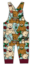 Load image into Gallery viewer, Holiday Teddies Overalls and Shortalls