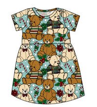 Load image into Gallery viewer, Holiday Teddies Play Dress