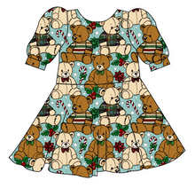 Load image into Gallery viewer, Holiday Teddies Prairie Dress