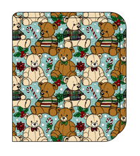 Load image into Gallery viewer, Holiday Teddies Swaddle Blanket