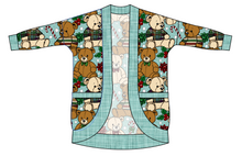 Load image into Gallery viewer, Holiday Teddies Kids Cocoon Cardigan