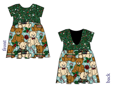 Load image into Gallery viewer, Holiday Teddies Low Back Dress