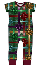 Load image into Gallery viewer, Gift Bows Bennett Pants and Shorts Length T-Shirt Romper