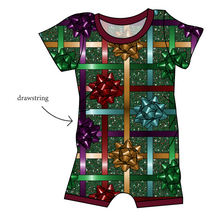 Load image into Gallery viewer, Gift Bows Grow With Me Pants And Shorts Romper