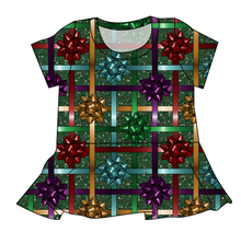 Load image into Gallery viewer, Gift Bows Ladies' Peplum Top