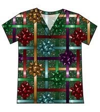 Load image into Gallery viewer, Gift Bows Ladies' Slouchy V-Neck Tee
