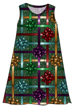 Load image into Gallery viewer, Gift Bows Ladies' Swing Dress