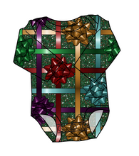 Load image into Gallery viewer, Gift Bows Lap Neck Bodysuit
