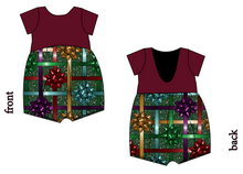 Load image into Gallery viewer, Gift Bows Low Back Romper and Bubble Romper