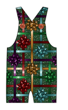 Load image into Gallery viewer, Gift Bows Overalls and Shortalls