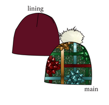 Load image into Gallery viewer, Gift Bows Slouchy Beanie (Reversible!)