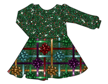 Load image into Gallery viewer, Gift Bows Prairie Dress
