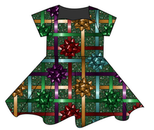 Load image into Gallery viewer, Gift Bows Sweetheart Twirly Dress