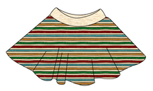 Load image into Gallery viewer, 90s Holiday Stripe Circle Skirt
