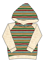 Load image into Gallery viewer, 90s Holiday Stripe Classic Hoodie (or Crewneck)