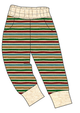 Load image into Gallery viewer, 90s Holiday Stripe Mens' Joggers and Jogger Shorts