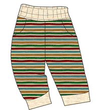 Load image into Gallery viewer, 90s Holiday Stripe Ladies' Joggers and Jogger Shorts