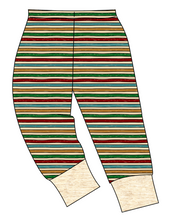 Load image into Gallery viewer, 90s Holiday Stripe Ladies' Lounge Pants