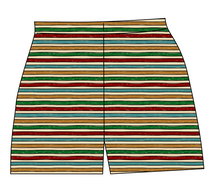 Load image into Gallery viewer, 90s Holiday Stripe Ladies' Lounge Shorts