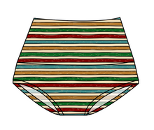 Load image into Gallery viewer, 90s Holiday Stripe Ladies' Underwear