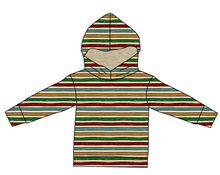 Load image into Gallery viewer, 90s Holiday Stripe Oversized Hoodie