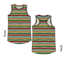 Load image into Gallery viewer, 90s Holiday Stripe Summer Tank