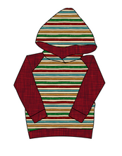Load image into Gallery viewer, 90s Holiday Stripe Classic Hoodie (or Crewneck)