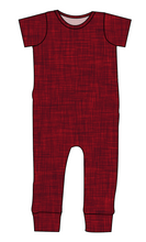 Load image into Gallery viewer, Crimson Linen Emmett Pants And Shorts T-Shirt Romper