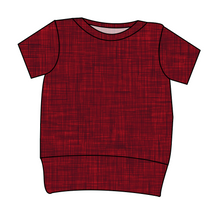 Load image into Gallery viewer, Crimson Linen Grow With Me Tee