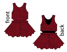 Load image into Gallery viewer, Crimson Linen Kids Playsuit