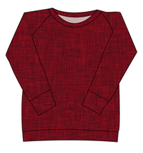 Load image into Gallery viewer, Crimson Linen Ladies' Classic Crewneck