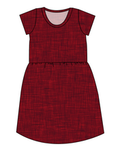Load image into Gallery viewer, Crimson Linen Ladies' Play Dress