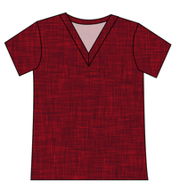 Load image into Gallery viewer, Crimson Linen Ladies' Slouchy V-Neck Tee