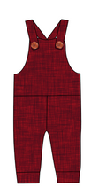 Load image into Gallery viewer, Crimson Linen Overalls and Shortalls
