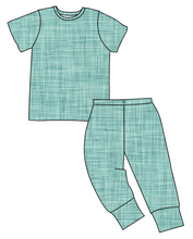 Load image into Gallery viewer, Sage Linen Basic Loungewear Set