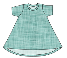 Load image into Gallery viewer, Sage Linen Basic T-Shirt Dress