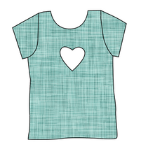 Load image into Gallery viewer, Sage Linen Cambria Heart Back Tee