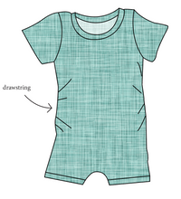 Load image into Gallery viewer, Sage Linen Grow With Me Pants And Shorts Romper