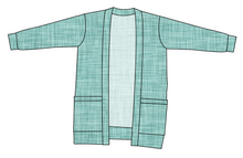 Load image into Gallery viewer, Sage Linen Kids Grandpa Cardigan