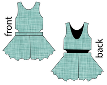 Load image into Gallery viewer, Sage Linen Kids Playsuit