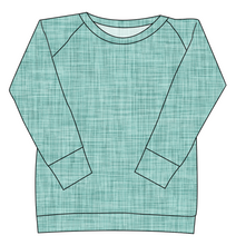 Load image into Gallery viewer, Sage Linen Ladies' Classic Crewneck