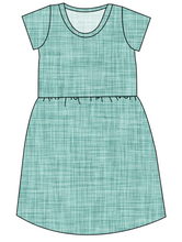 Load image into Gallery viewer, Sage Linen Ladies' Play Dress