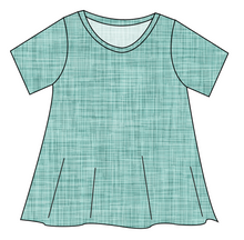 Load image into Gallery viewer, Sage Linen Ladies' Swing Tee