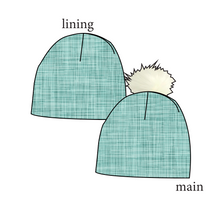 Load image into Gallery viewer, Sage Linen Slouchy Beanie (Reversible!)