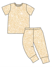 Load image into Gallery viewer, Champagne Glitter Basic Loungewear Set