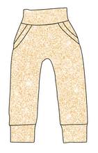 Load image into Gallery viewer, Champagne Glitter Beanpole Pants And Shorts