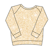 Load image into Gallery viewer, Champagne Glitter Classic Hoodie (or Crewneck)