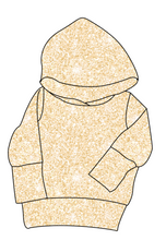 Load image into Gallery viewer, Champagne Glitter Grow With Me Hoodie (or Crewneck)